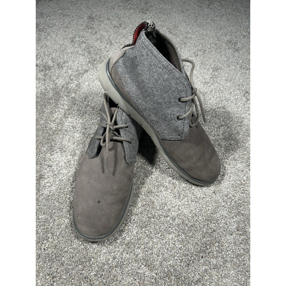 UGG Men's Chukka Boots Gray Suede Wool Lace Up Size 9 Casual Comfort - Picture 5 of 8